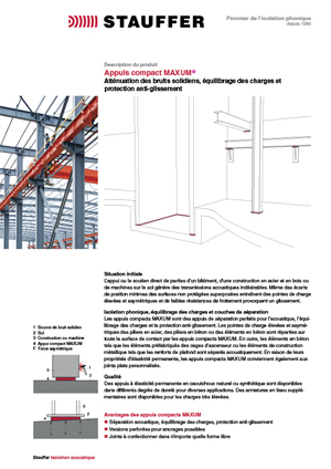 Stauffer Isolation phonique Appuis compact