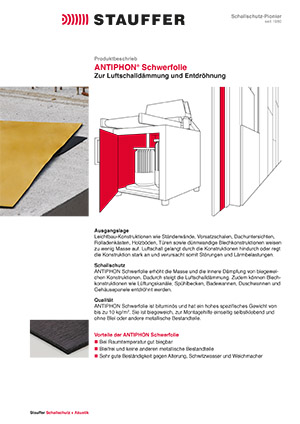 Stauffer Schallschutz Antiphon Schwerfolie