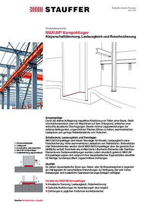 Stauffer Schallschutz Maxum Kompaktlager